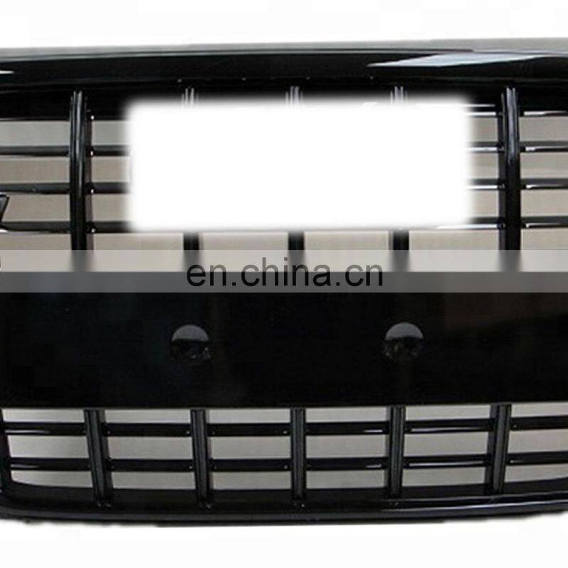 Black Frame Front Bumper Grill Radiator Grille 2009-12 For Audi A4 B8 S4 Style