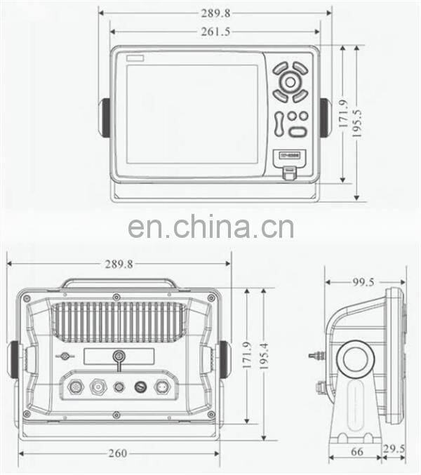 Used Boat LCD Display Marine GPS