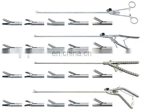 Reusable laparscopic curved needle holder left handle needle holder