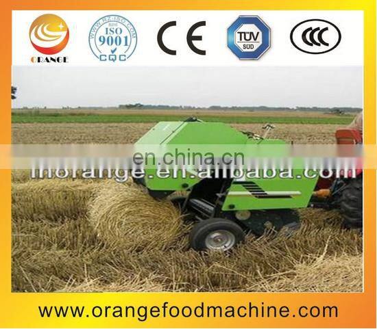 Lawn mower with mini hay baler