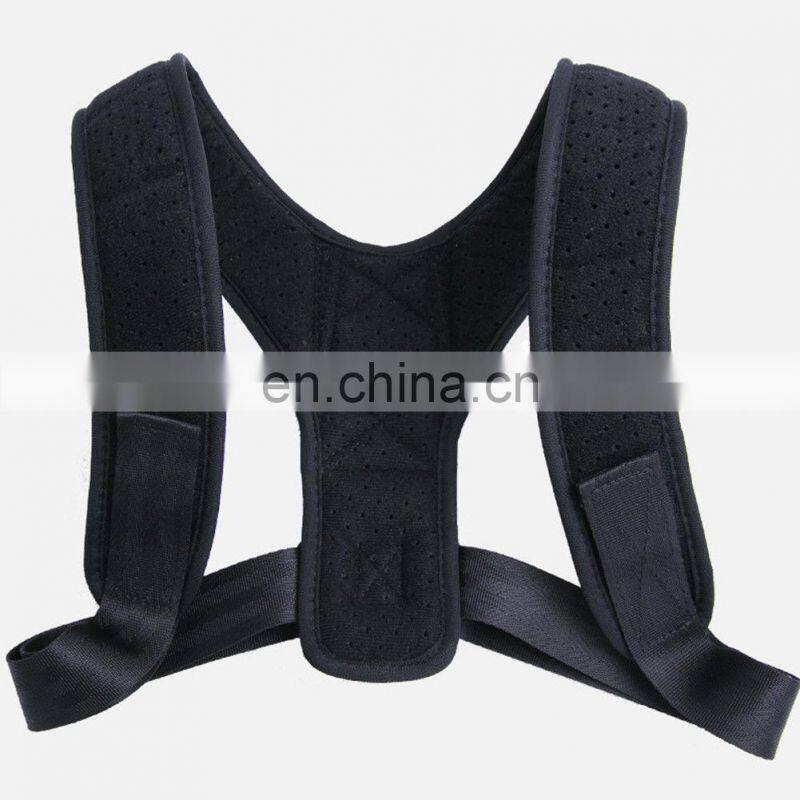 Comfortable Leather Pad Adjustable Back Support Posture Corrector