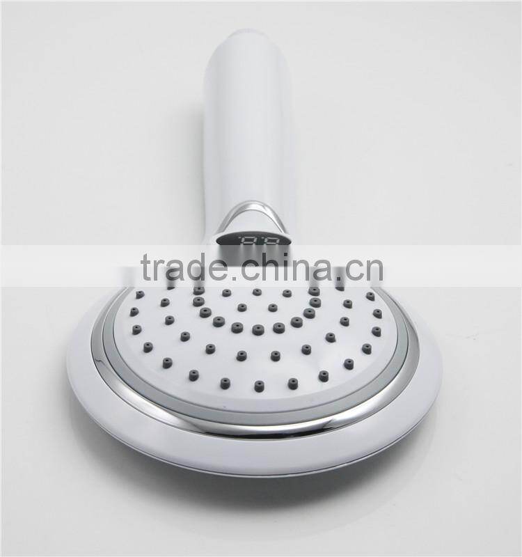 LED shower spray with temperature digital display