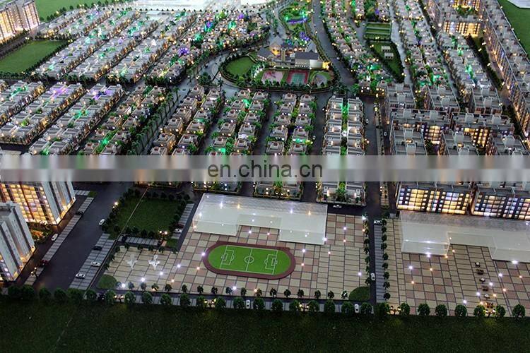 Indian landscape master plan model , led lighting architect model