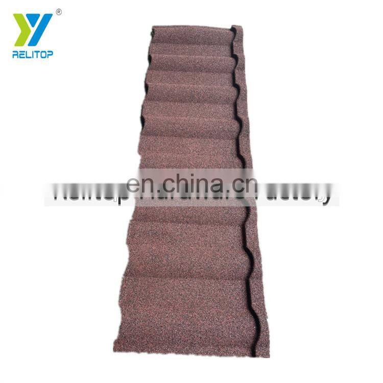 Relitop Milano Stone Coated Metal Roofing For Villa 0.35 0.4 0.5 mm Aluminum Roofing Sheet With Colorful Stones Granules