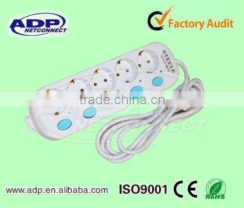 New style wholesale European power socket with individual switch
