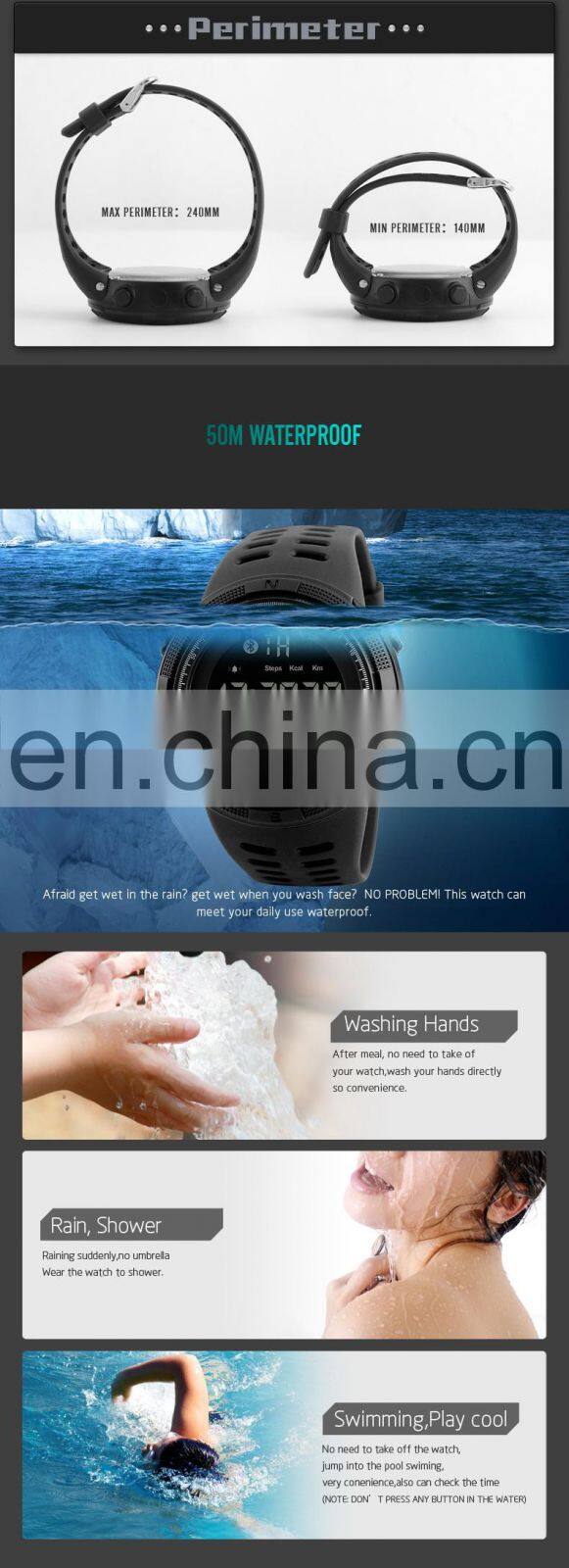 SKMEI 1250 Fashion Pedometer Sport Men's Watch 2019 Smart Watch China Plastic Men Silicone Resin Rubber Round Buckle PU Strap