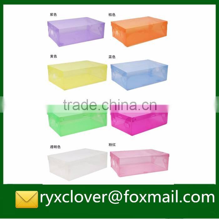 PP Production Plastic Clear Folding Shoes Packaging Box