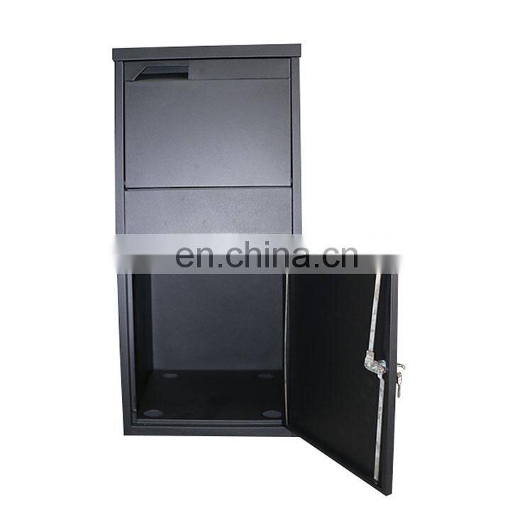 metal wood grain custom colour standing parcel drop box