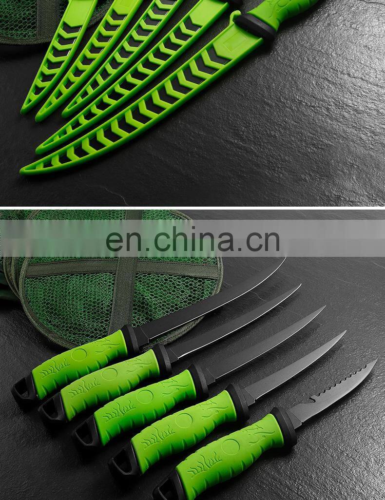 High Quality Outdoor Sports Equipment Knives For Fishing Willet Knife Fishing TPR&ABS Handle Black
