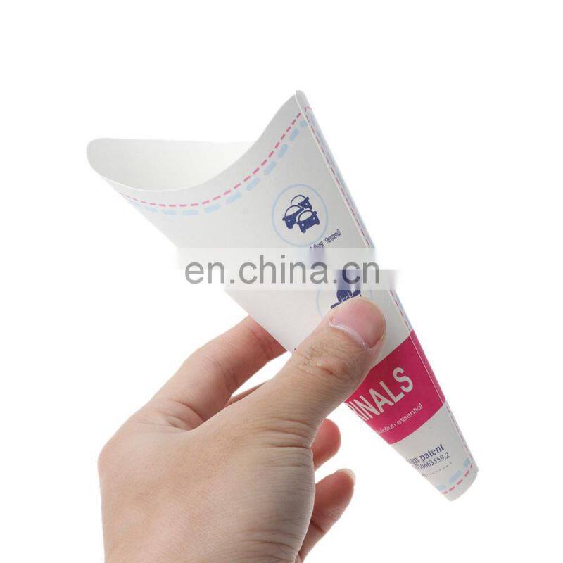 10PCS/SET Disposable Paper Women Urinal Outdoor Travel Camping Portable Female Urinal Paper Urination Device Stand Up & Pee