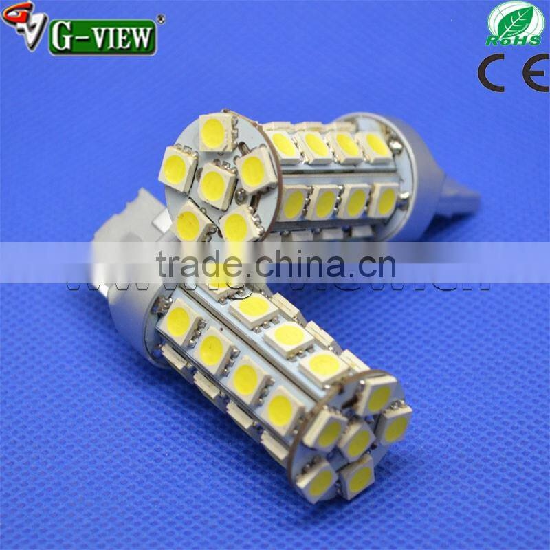 new type high quality led car auto lightings T20 7440 7443 30smd 5050chip yellow car LED bulb