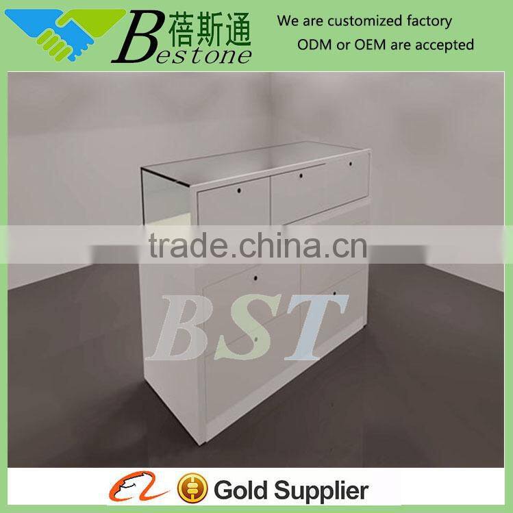 modern glass vitrine cabinet for jewelry display