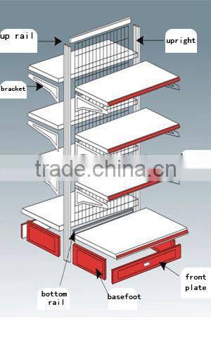 jiebao beauty supply shelving rack for supermarket equipment JB-2015