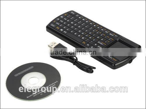 Palm-sized mini bluetooth keyboard with touchpad/flashlight/Backlit keys for ipad/iphone/laptop