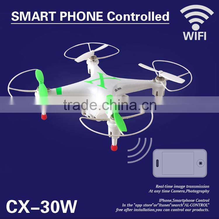 2015 top popular hot sales CX-30W 2.4G 6 Axis Drones phone wifi control