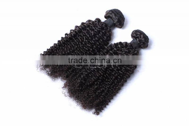 Kinky twists cheaphuman hair weaving Mongolian kinky curly hair weave