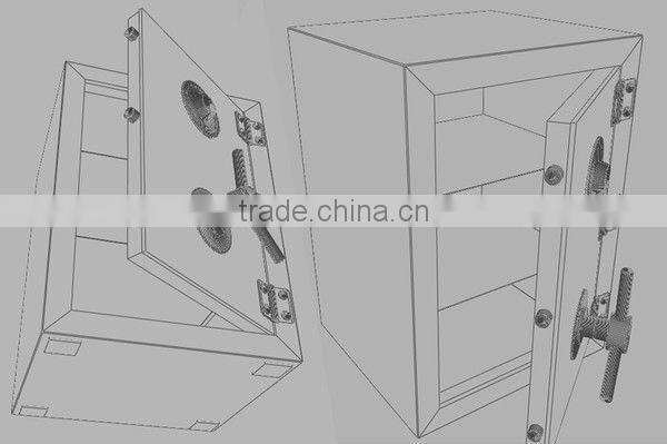 Luoyang steel wardrobe safe box with drawers