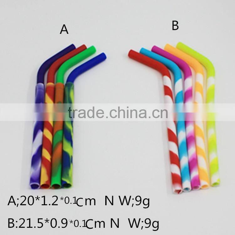 New Reusable Silicone Juice Straw for Children