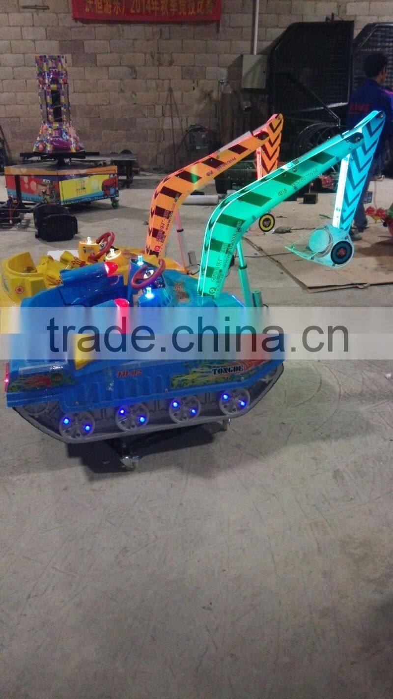 2015 Children's Toys mini electric riding machines amusement park kids mini excavator