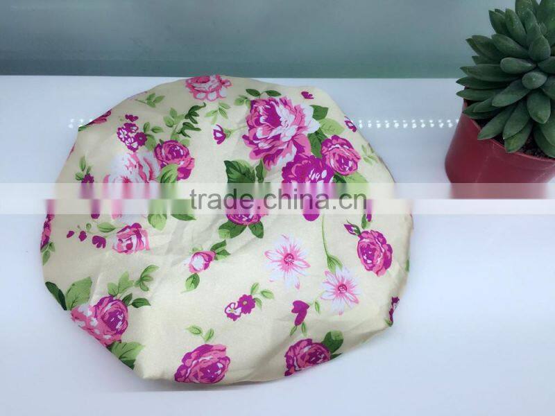 printed shower cap