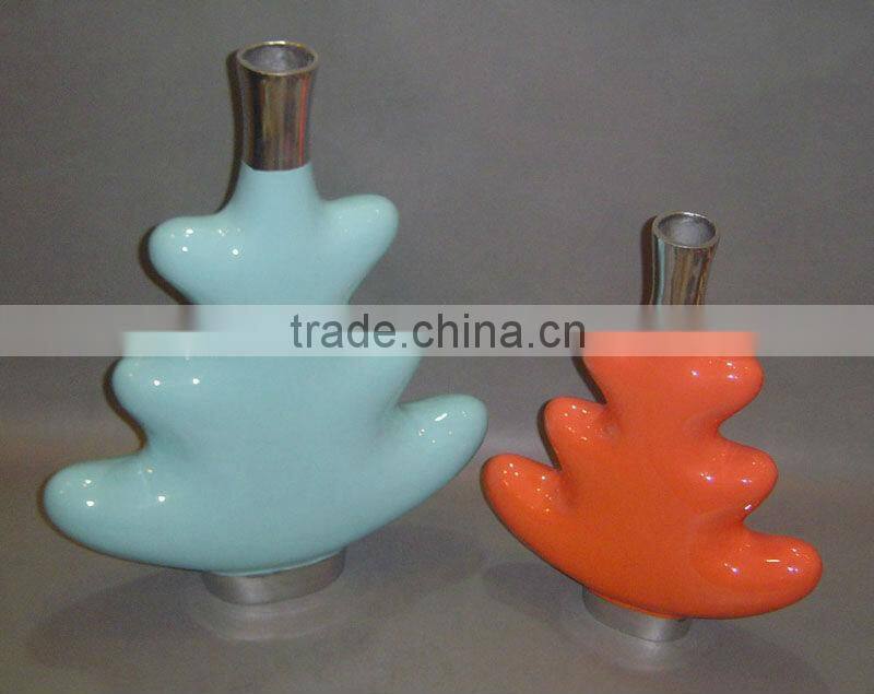 Aluminium Coloured Flower Vase