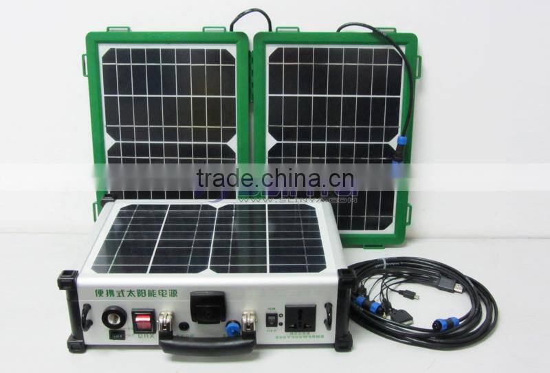40W Solar Charger High Power Single Silicon Solar Panel Box Power Bank Set
