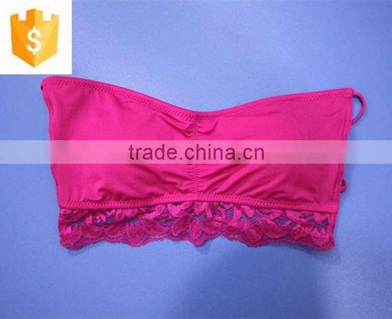 2016 New Designed Girls Bandeau, Women Bras, Back See Through Straps