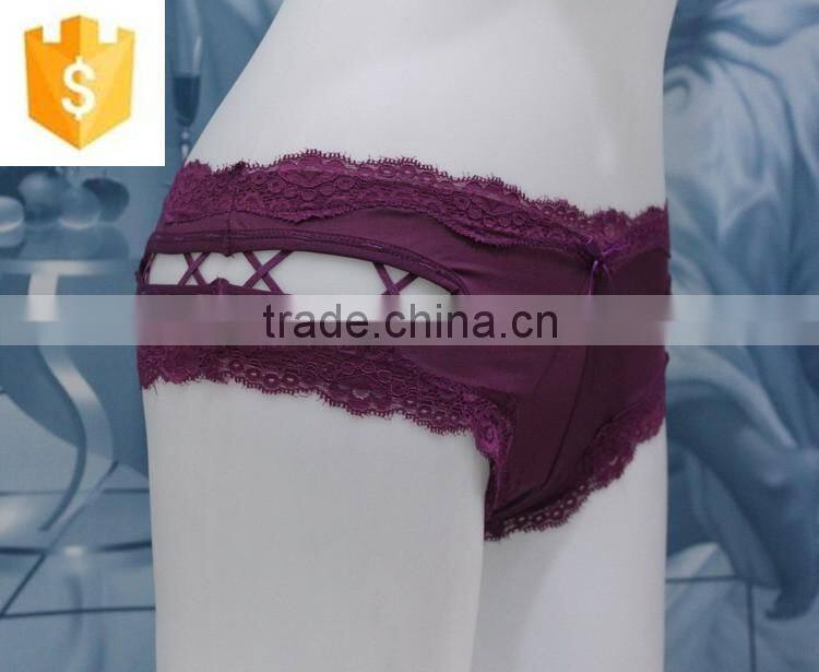 2016 lastest designed sexy lace panty for lady ,wholesale fashion nightwear panty