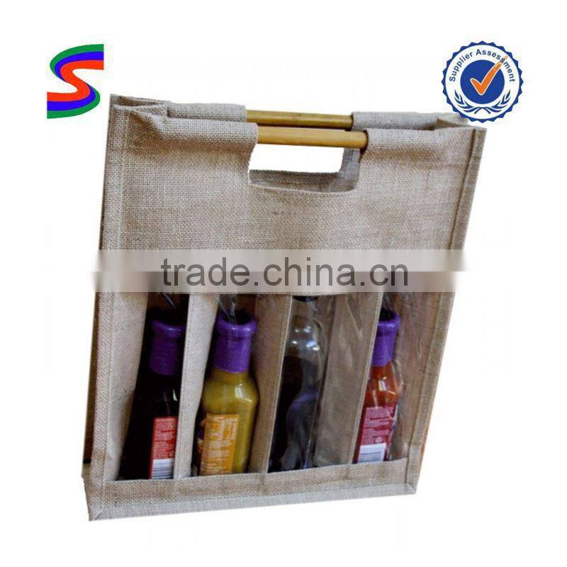 Plastic Wine Packaging Bag Wine Bag With Tassel