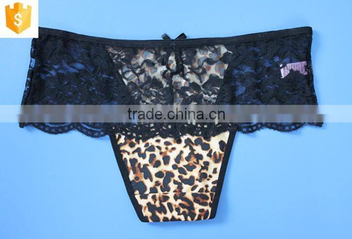 french lace panties leopard print sexy women lingerie