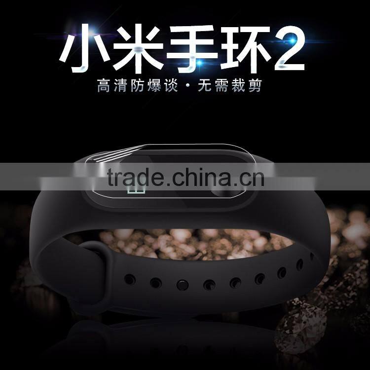 Newest anti shock screen protector film for XiaoMI Mi band 2 bracelet