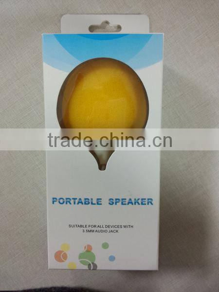 Novelties 2014 Mini Mobile Phone Speaker 3.5mm Jack Mobile Mini Speaker For Iphone