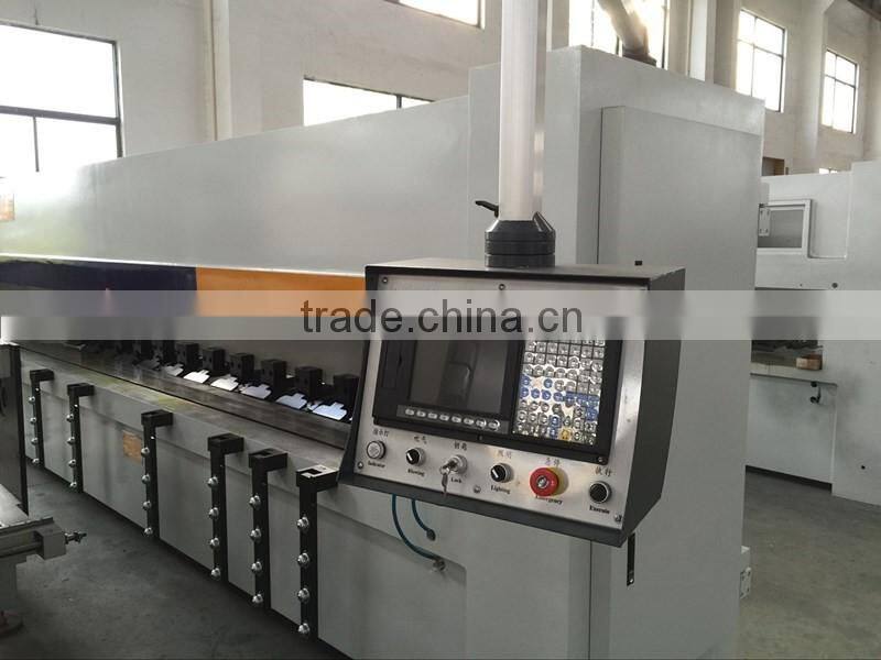 CNC open v slots on metal sheet plate V-Grooving Machine