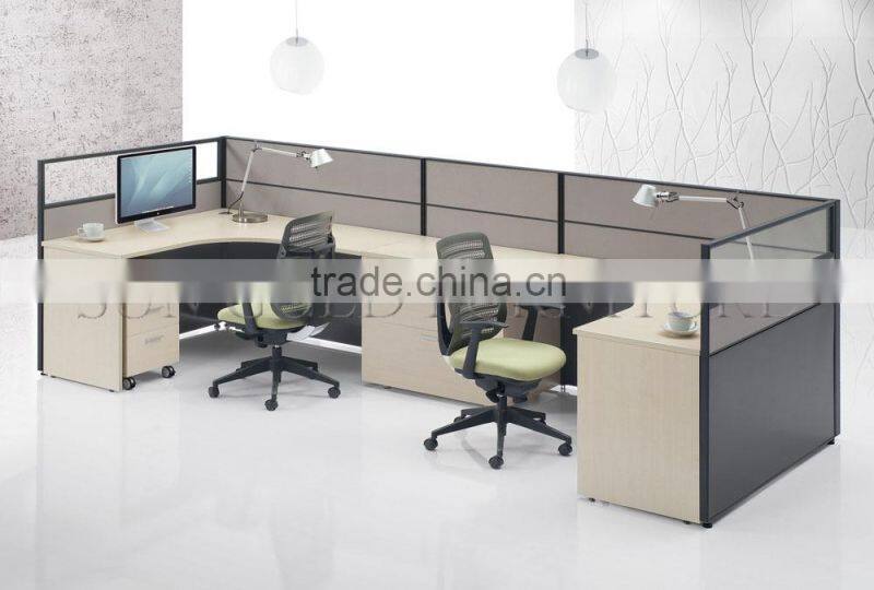 New arrival Wooden 2 seater Office Workstations, Small Cubicles ( SZ-WS399)