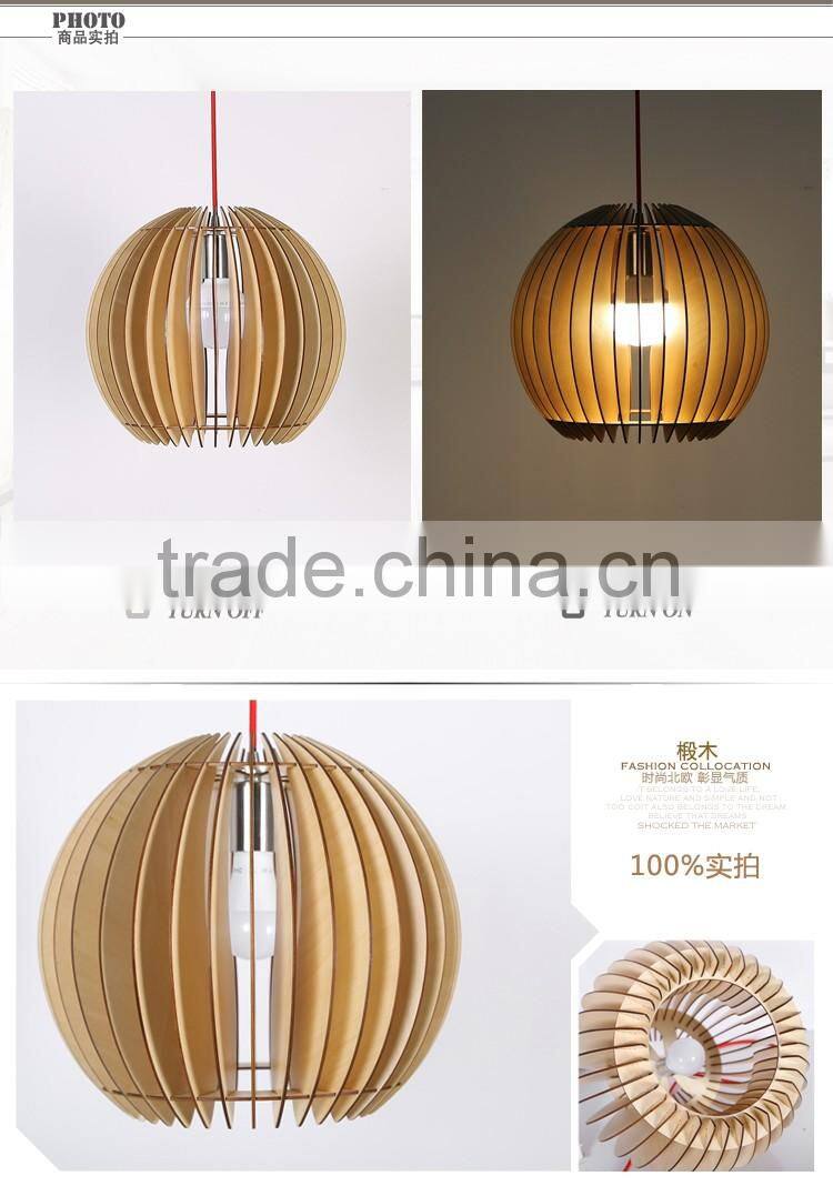 LED pendant light JK-8005B-08 Wooden linear led suspended light & led pendant light home & warm led pendant light