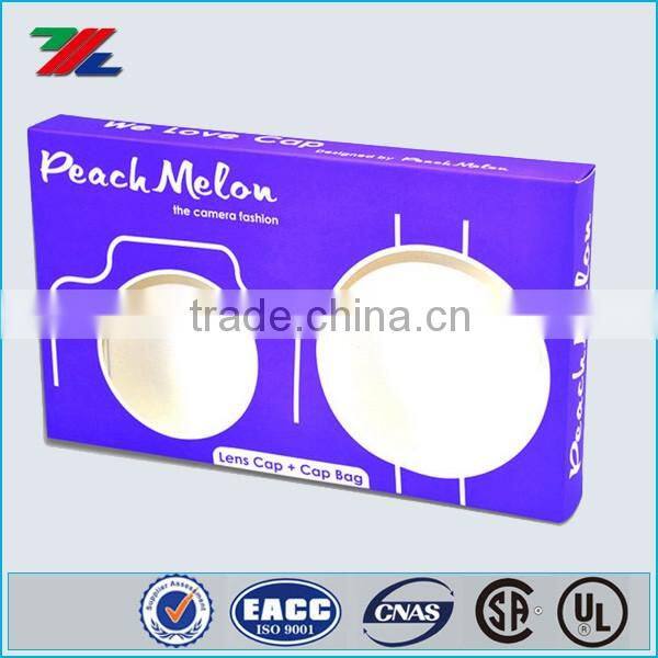 2016 new design hot sell best quality packing paper box with window for cosmetic