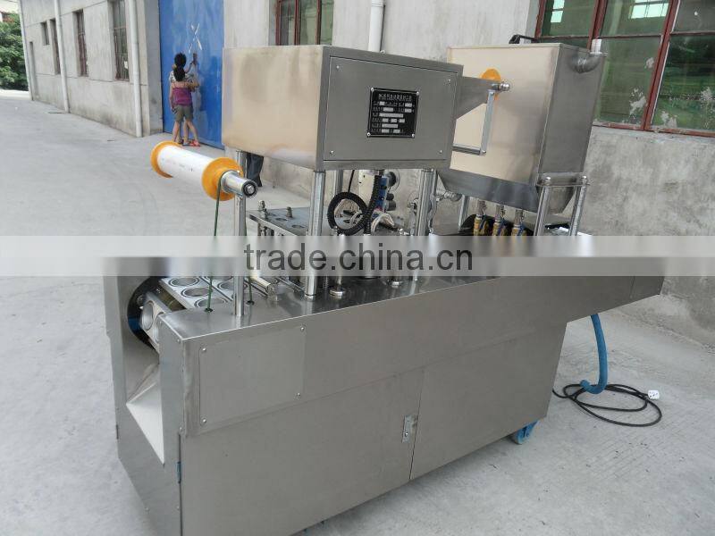 Automatic cup filling and sealing machine for juice/jelly/water