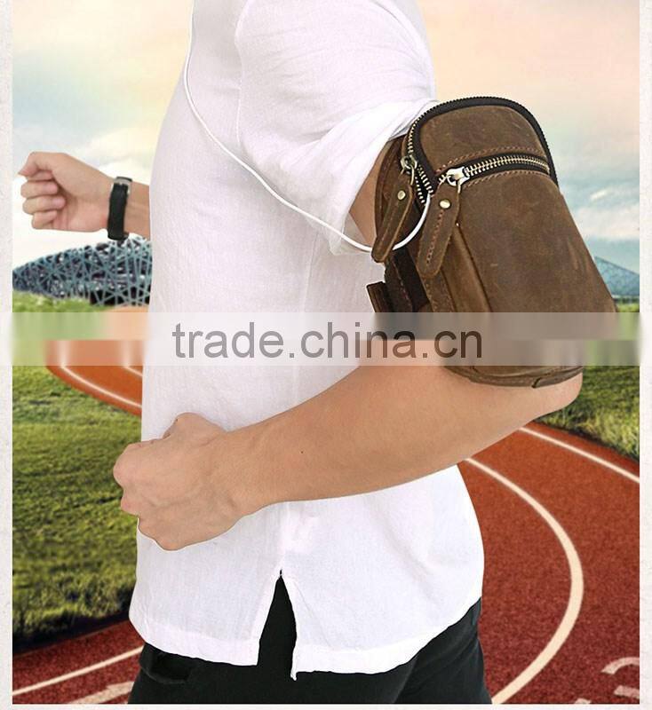 2016 hot product sports arm bag leather running armband case