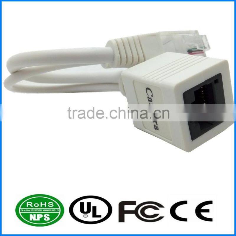 1 x RJ45 (UTP TX - RX 600M) w/DC Plug - Jack 15-U101P