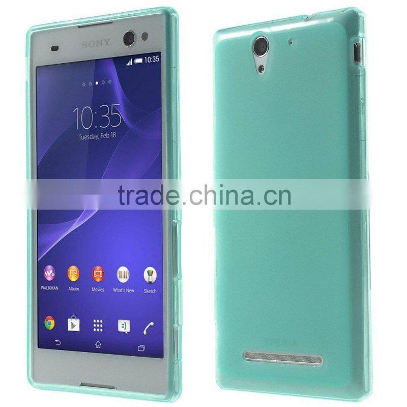Keno Outer Glossy Inner Matte TPU Gel Cover Case for Sony Xperia C3