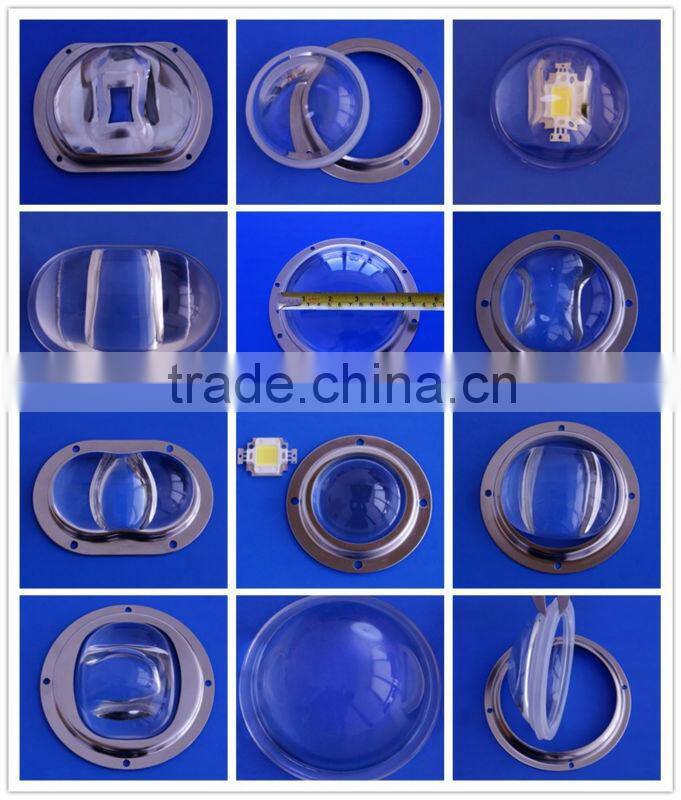 COB Led Glass lens , LED Optical Lens For led street lamp