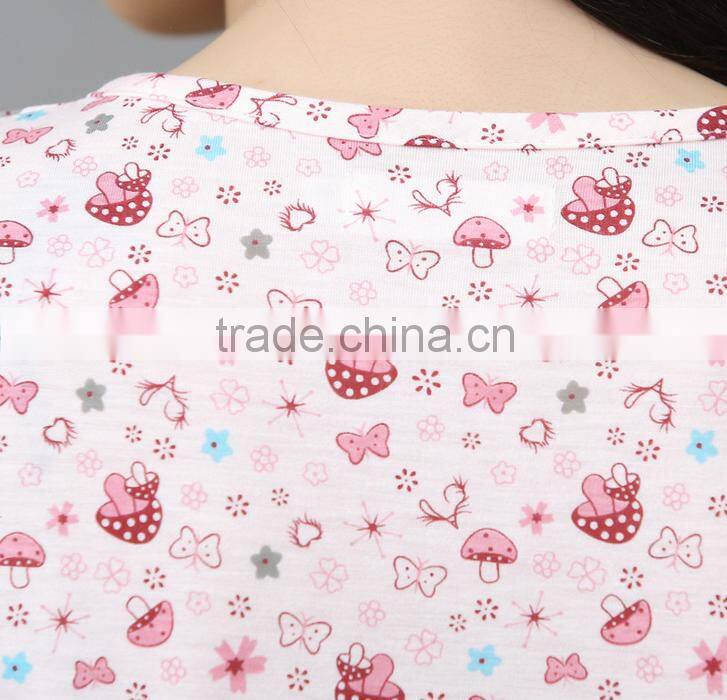 100% cotton women pajamas wholesale cheap price