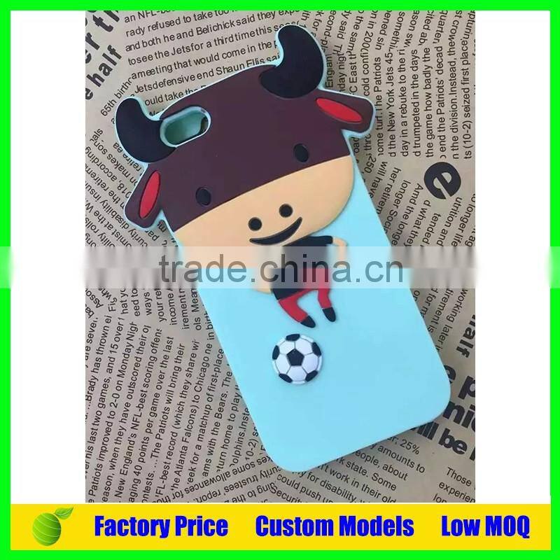 Football calf design custom silicone mobile 3d phone case for Sony Xperia Z3+ cell phone back cover case
