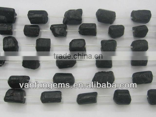 natural rough stone Black Tourmal ine