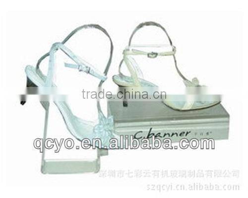 Elegant ,smooth acrylic shoe display case