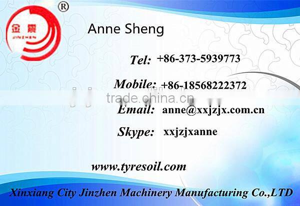 Waste used scrap tire rubber recycling pyrolysis machine