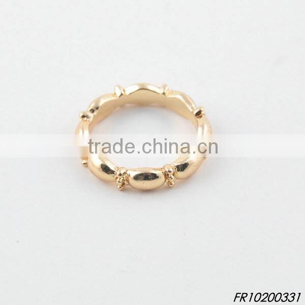 gold elastic adjustable bamboo ring