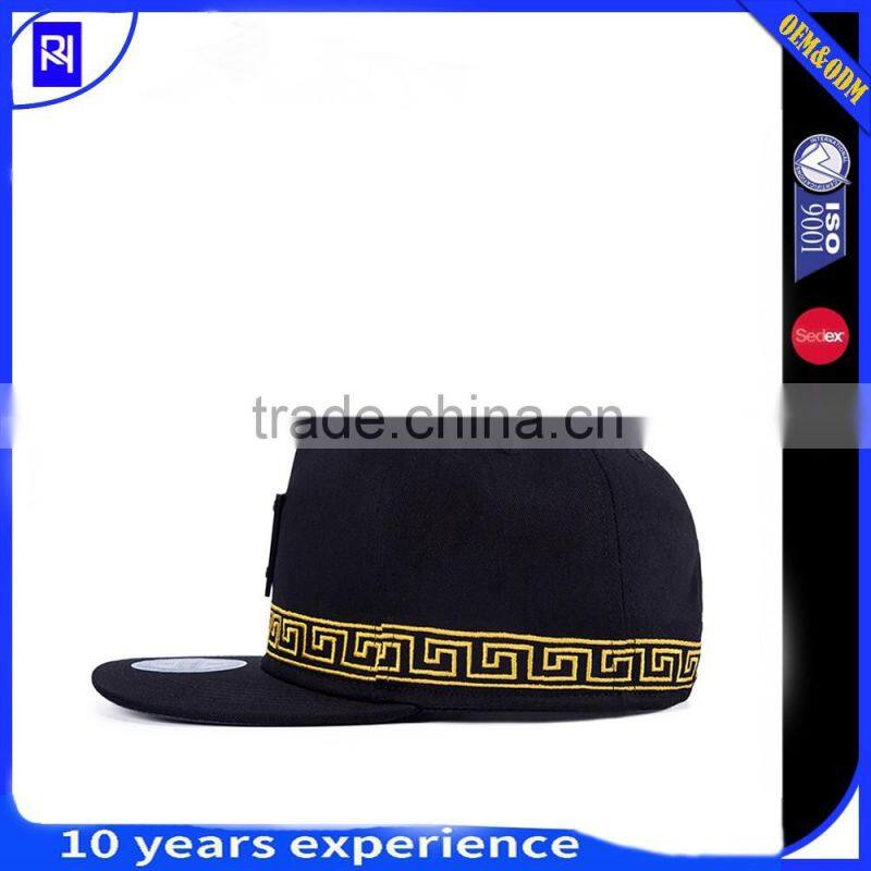 New fashion 5 Panels 100% Cotton embroidered Costom Snapback cap 5 panel baseball hats
