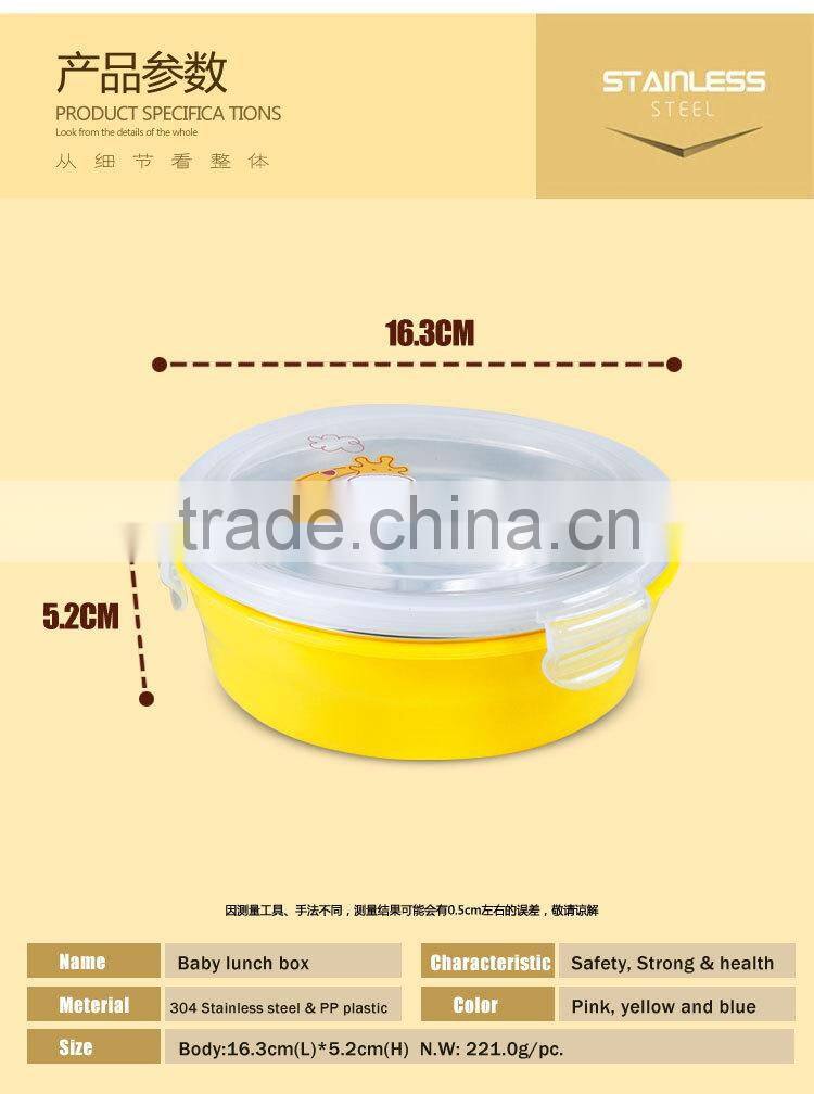 stainless steel household items of kids food warmer lunch box with dividers