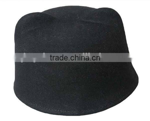 Sunny Shine custom black fedora bucket hats